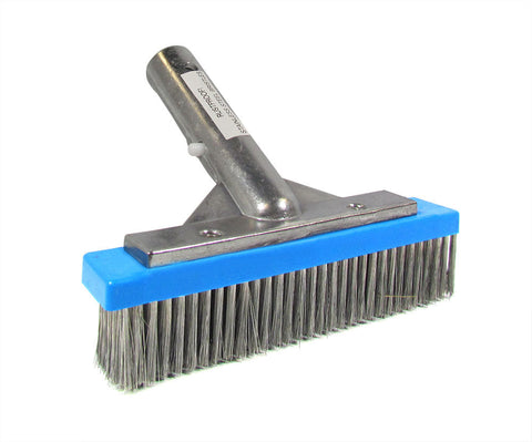 Rainbow™Service Pro 604a Algae Brush; 6 Inch; Metal Back; Stainless Steel Bristle - Poolweb Image