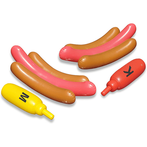 Swimline(r); Action Inflatables; Hotdog Battle(tm); Includes: Ketchup & Mustard Style Inflatable Boppers - Pool Supplies Canada Image