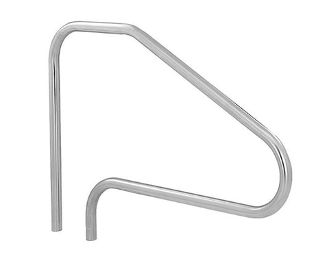 Sr Smith 4-bend Deck Mount Center Grab Handrail; 32 Inch Height X 48 Inch Width; 0.049 Inch Wall Thickness; 304 Stainless Steel - Poolweb Image