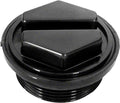 Black Drain Cap Plug with O-ring for Clean & Clear Plus; Fns Plus Filter; Clean & Clear/predator Filter Systems; Easyclean D.e. Filter; 1-1/2 Inch - Poolweb Image 1