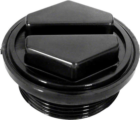 Black Drain Cap Plug with O-ring for Clean & Clear Plus; Fns Plus Filter; Clean & Clear/predator Filter Systems; Easyclean D.e. Filter; 1-1/2 Inch - Poolweb Image