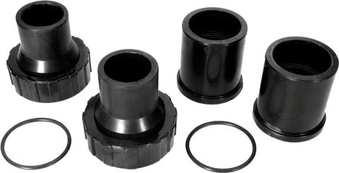 Black Bulkhead Union Set for Clean & Clear Plus Cartridge Filter; 1-1/2 Inch X 2 Inch - Poolweb Image