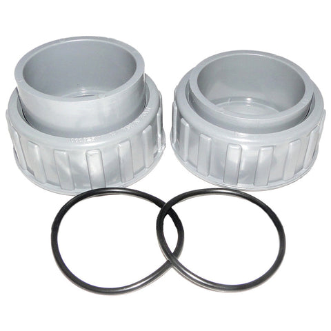 PVC 2-piece Connector and Nut for Model R185a; R265a; R335a; R405a Pool Heater; 2 Inch - Pool Supplies Canada Image