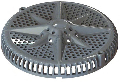 8" Dark Gry Round Main Drain Cover - Poolweb Image