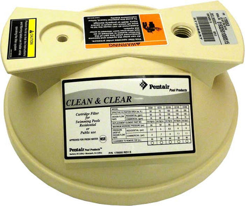 Almond Lid for 50 Sq-ft and 100 Sq-ft Clean and Clear Filter Systems - Poolweb Image