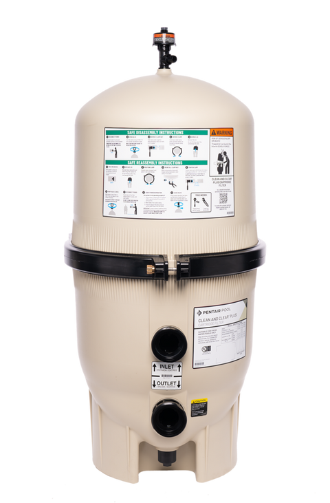 Clean and clear plus cartridges with safety sticker.