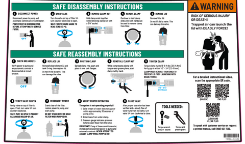 Clean and clear plus cartridges  safety sticker.