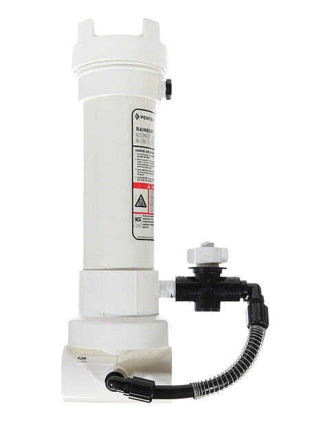 Rainbow(tm) 320 In-line Automatic Chlorinator for 11 Large or 98 Small Bromine or Slow Dissolving Trichlor Tablets; Clear Amber; 6/carton - Poolweb Image