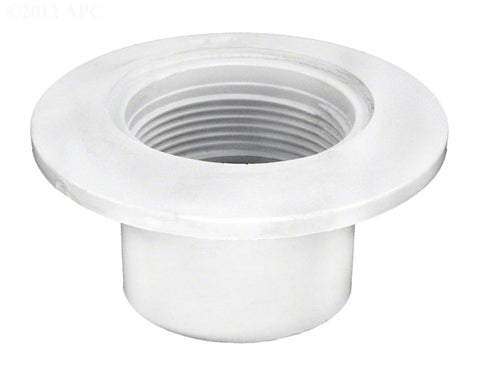 Slip Body Insider Wall Fitting for Sch 40 PVC Pipe and Gunite/concrete Pools; 2 Inch; White - Poolweb Image