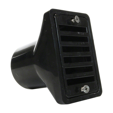 Gutter Drain with Grate; 2 Inch X 4 Inch; Black; 50/case - Poolweb Image