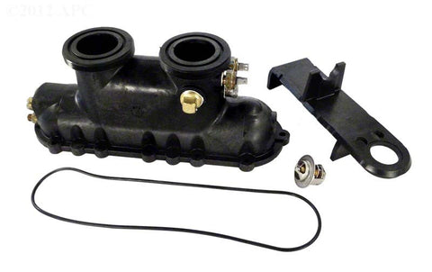 Front Header Assembly for H-series Millivolt/electronic Ed1 Style Heater and H150/h200/h210/h250/h300/h350/h400 Millivolt/electronic Ignition Heaters - Poolweb Image