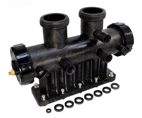 Inlet/outlet Header Assembly for Legacy™Lrzm; Lrze Pool/spa Heaters; Polymer - Poolweb Image