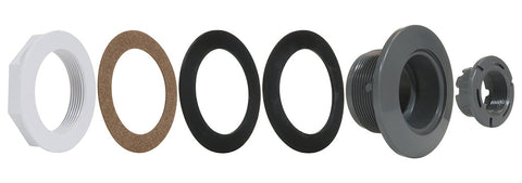 Fiberglass Accent Light Wall Fitting for Crystalogic®and Colorlogic®Lights; Dark Gray - Poolweb Image