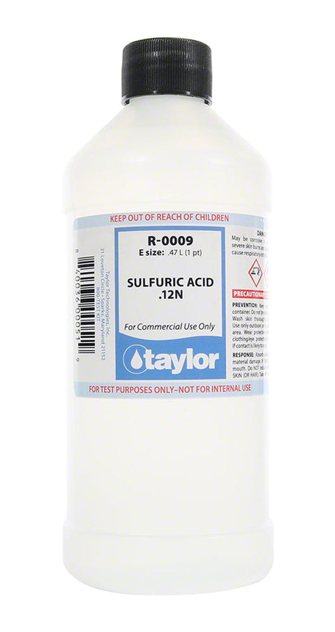 Sulfuric Acid .12n 16 Oz - Poolweb Image