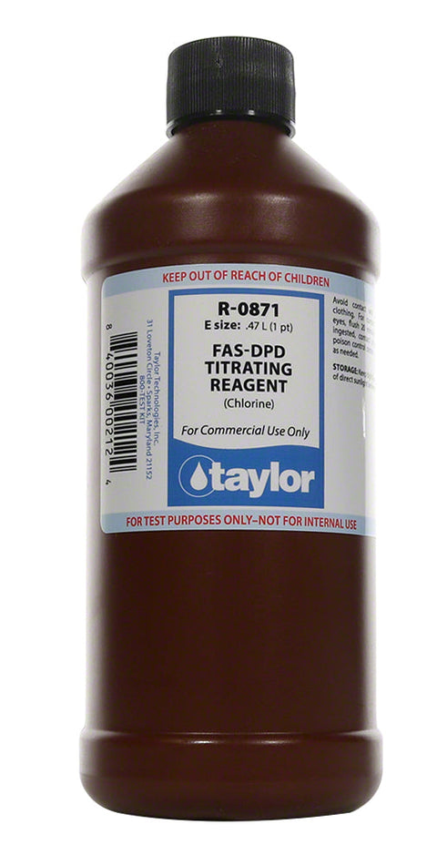(chlorine) Fas-dpd Titrating 16 Oz - Poolweb Image 1
