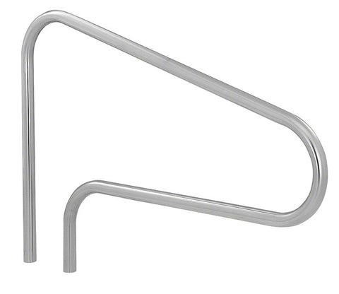 51" .049 Ss 3-bend Deck Mount Stair Rail - Poolweb Image