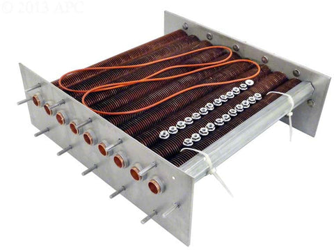 Copper Tube Bundle for Model 206a; 207a Low Nox Heater - Poolweb Image