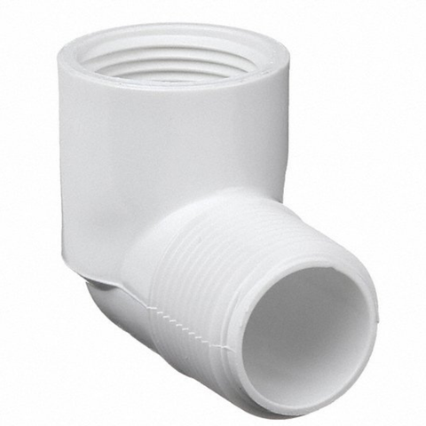 Lasco Fittings; Sch40 90 Degree Street Elbow Mpt X Fpt - Pool Supplies Canada Image