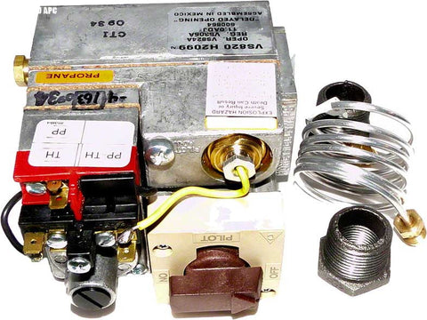 Propane Gas Combination Valve for Model 53; 53a; 406a Millivolt Pool Heater; 1/2 Inch - Poolweb Image