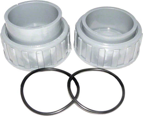 PVC 2-piece Connector and Nut for Model R185a; R265a; R335a; R405a Pool Heater; 2 Inch - Poolweb Image