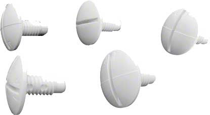 5/pk Legend White Wheel Screw - Poolweb Image