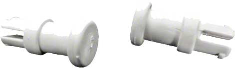 2/pk Legend White Snap Fit Vac Tube Post - Poolweb Image
