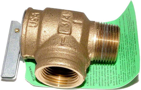 Pressure Relief Valve Kit for Cast Iron/bronze Headers Legacy™Lrze; Lrzm Pool/spa; Hi-e2®; 75 Psi; 3/4 Inch Npt - Poolweb Image