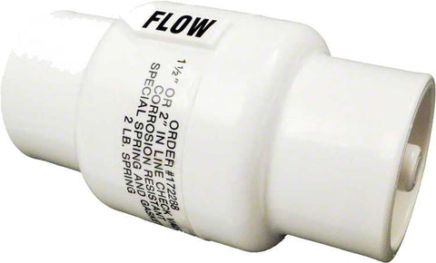 Corrosion Resistant Check Valve for Model Hc-3315; Hc-3330; Hc-3340 High Capacity Automatic Chemical Feeder; Model 320 & 322 In-line Automatic Chemical Feeder; 1-1/2 Inch - 2 Inch - Poolweb Image