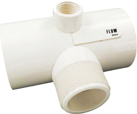 Diverter Tee for Model 320; 322 In-line Automatic Chemical Feeder; 1-1/2 Inch Npt X 2 Inch Slip - Poolweb Image