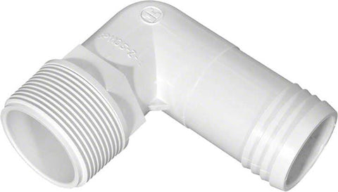90 Deg Elbow Hose Adapter for S240; S200; S160t; S245t and S190t Filters; 1-1/2 Inch Mpt X 1-1/2 Inch Barb - Poolweb Image