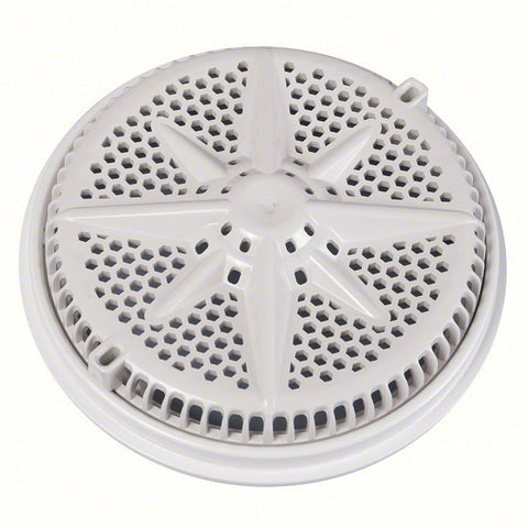 Starguard®Main Drain Cover with Long Ring (single); White; 8 Inch; 1/pack - Poolweb Image
