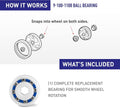 Ball Bearing Wheel for Polaris Atv; Vac-sweep 360/380/3900 Sport Pool Cleaners - Pool Supplies Canada Image