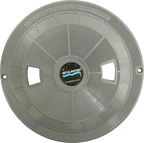 Skimmer Lid with Decal for Sta-rite®U-3 Skimmer; 10 Inch L X 10 Inch W X 1-1/4 Inch H; Gray - Poolweb Image