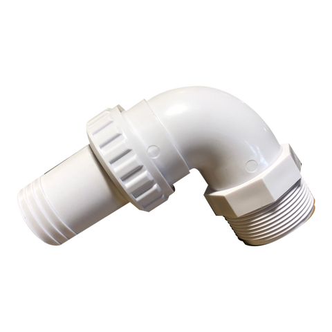 24/cs ABS Quick Connect 1-1/2" 90^ Elbow Mptxins - Pool Supplies Canada Image