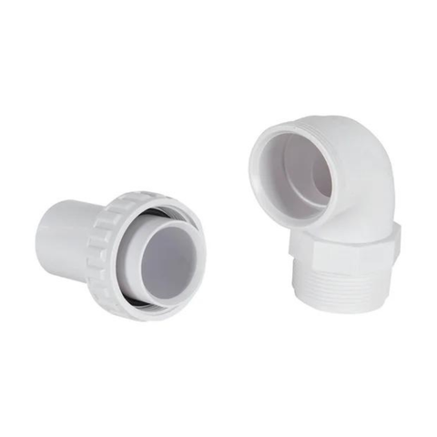 24/cs ABS Quick Connect 1-1/2" 90^ Elbow Mptxsmooth - Pool Supplies Canada Image