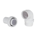 24/cs ABS Quick Connect 1-1/2" 90^ Elbow Mptxsmooth - Pool Supplies Canada Image