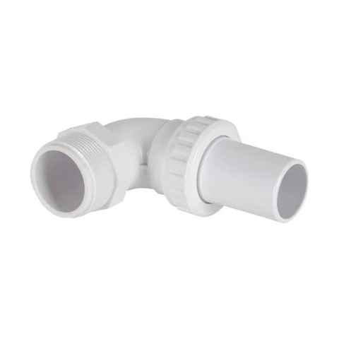 24/cs ABS Quick Connect 1-1/2" 90^ Elbow Mptxsmooth - Pool Supplies Canada Image