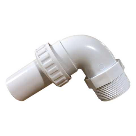 24/cs ABS Quick Connect 1-1/2" 90^ Elbow Mptxsmooth - Pool Supplies Canada Image