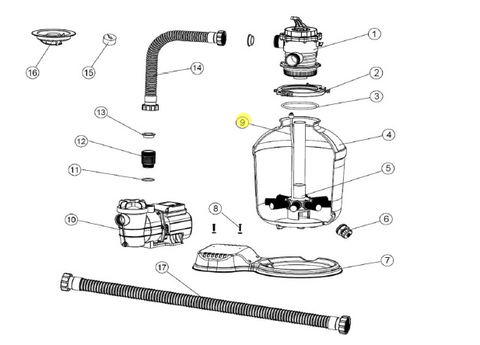 Air Release Assy F/ 73040 - Pool Supplies Canada Image