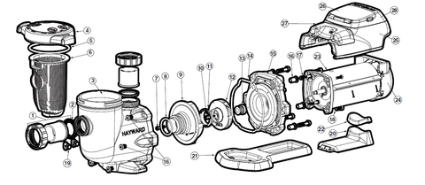 Union Gasket for Ecostar®Sp3400vsp; Tristar®VS Sp3200vsp; Tristar®Sp3200ee/sp3200x/sp3600 and Northstar™Sp4000/sp4000x Pump Series; 50 Duro Epdm - Pool Supplies Canada Image