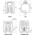 Mastertemp®Digital High Performance Low Nox Pool and Spa Heater; 200000 Btu; Natural Gas - Pool Supplies Canada Image
