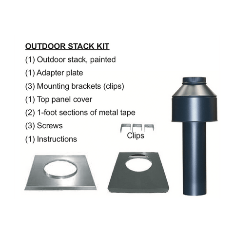 Outdoor Stack Top Kit for Model R266a; R267a; R268 Digital Pool Heater; 7 Inch - Pool Supplies Canada Image