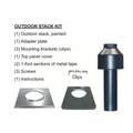 Outdoor Stack Top Kit for Model R266a; R267a; R268 Digital Pool Heater; 7 Inch - Pool Supplies Canada Image
