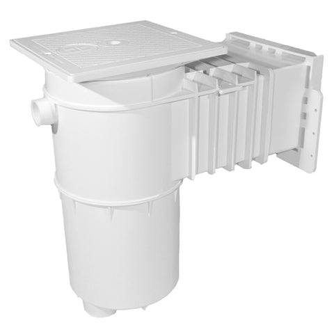 2" FIP Auto-Skim Square Skimmer for Vinyl/Fiberglass - White (Open Line)