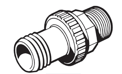 Econo-Union Quick Disconnect – 1 1⁄2" hose (barb) (Open Line)