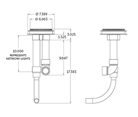 Hayward Colorlogic Bubbler - Concrete Application Only
