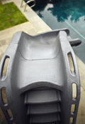 Sr Smith Typhoon®Pool Slide; 275 Lbs Load Capacity; 7 Ft 4 Inch Overall Height; 9 Ft 10 Inch Flume; Right Turn; Gray Granite - Pool Supplies Canada Image