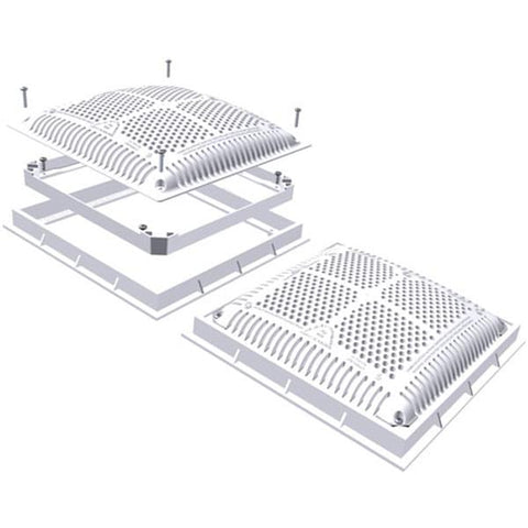 High Velocity Cover, Inner & Outer Frame 12" X 12" - Pool Supplies Canada Image