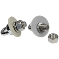 Pair Chrome Plated Wall Anchors - Pool Supplies Canada Image