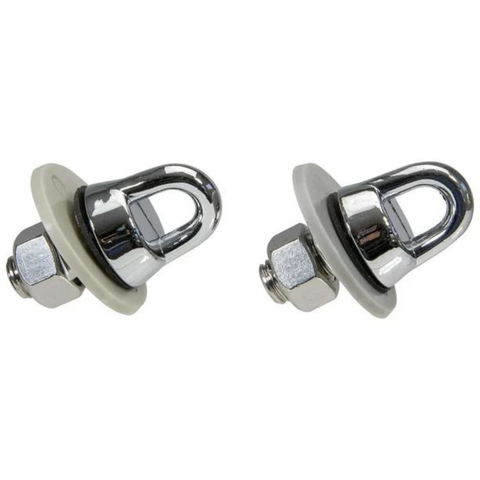 Pair Chrome Plated Wall Anchors - Pool Supplies Canada Image